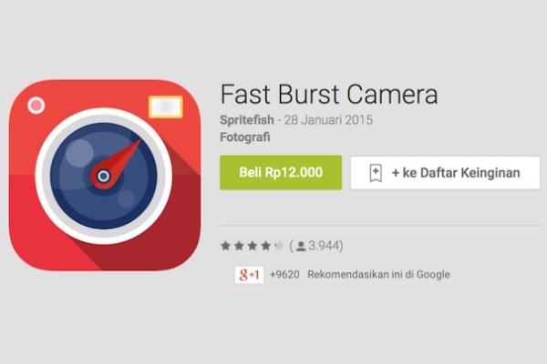 Fast Burst Camera, Tangkap Momen dengan Cepat