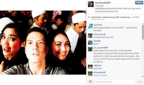 Selfie Bertrand Saat Olga Wafat, Dihujat