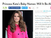 Kate Middleton Akan Memiliki Bayi Cantik Bernama Alice?