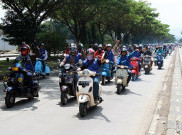 Kutu Vespa Kampanyekan Safety Riding di Bandung