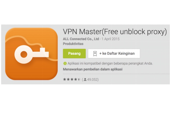 VPN Master dapat Tembus Blokir Situs Internet