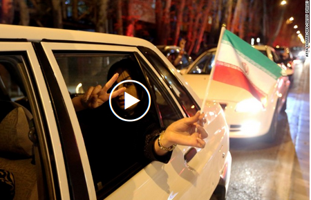 Warga Iran Turun ke Jalan Sambut Kesepakatan Pembatasan Nuklir