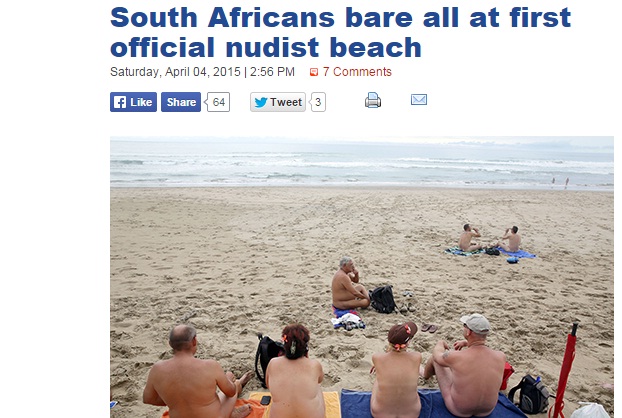 Afrika Selatan Resmikan Pantai Bugil