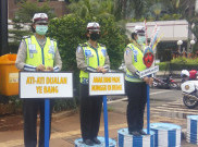 Ketika Polwan Cantik Suarakan Keselamatan Berkendara