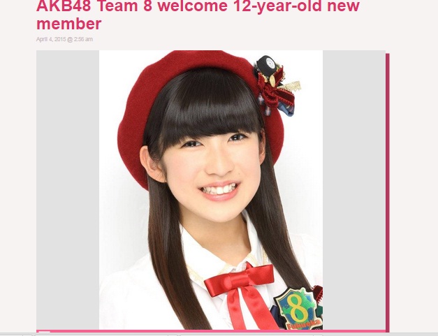 Gadis Imut 12 Tahun Jadi Anggota Baru AKB48