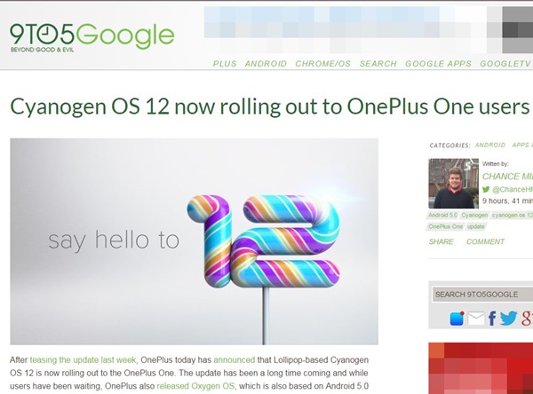 OnePlus Rilis Cyanogen OS 12 untuk OnePlus One