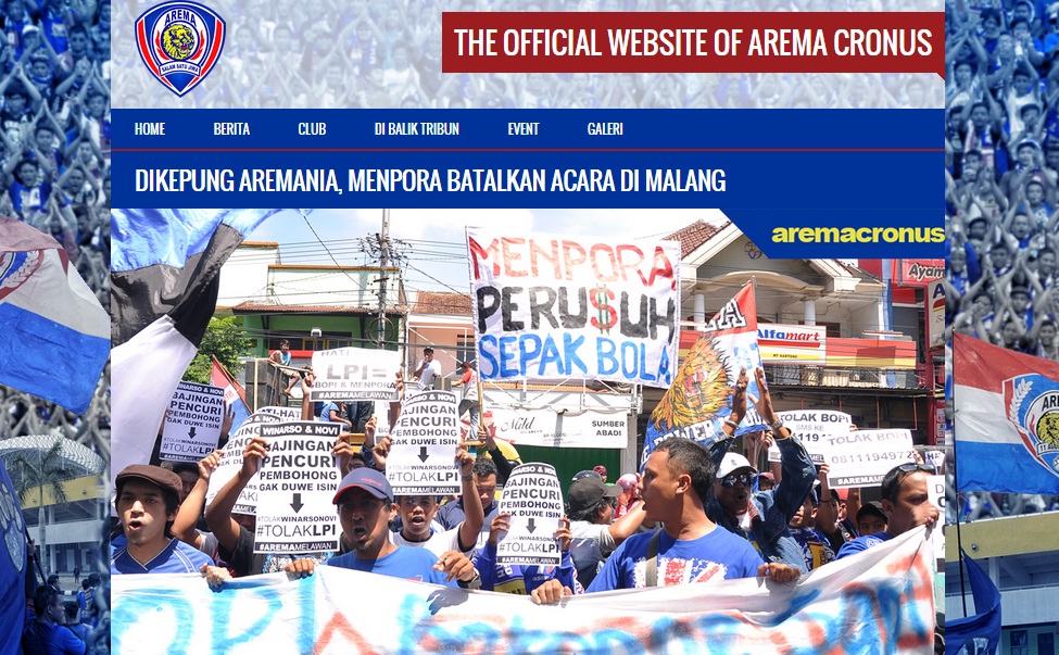Batal ke Malang, Menpora Takut Aremania?