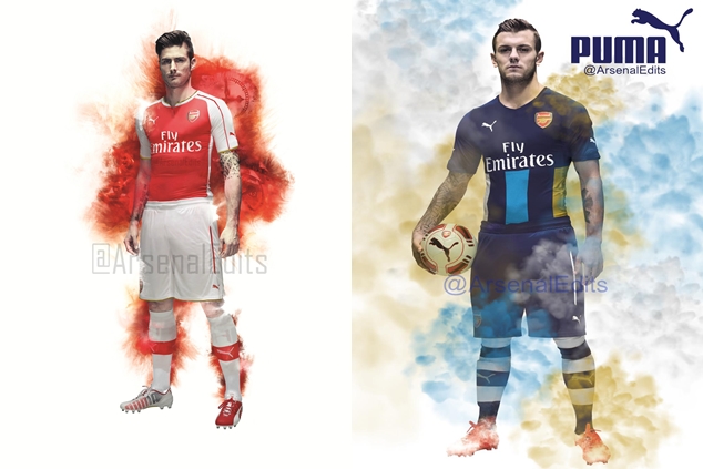 Bocoran Jersey Baru Arsenal Musim 2015/2016