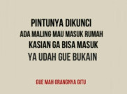 Meme Kocak Gue Mah Gitu Orangnya