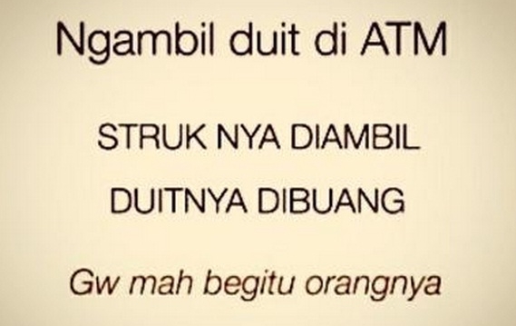 Meme Super Kocak Gue Mah Gitu Orangnya