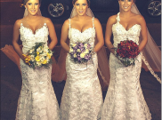 3 Kembar Identik Nikah Bareng Bikin Suami Bingung