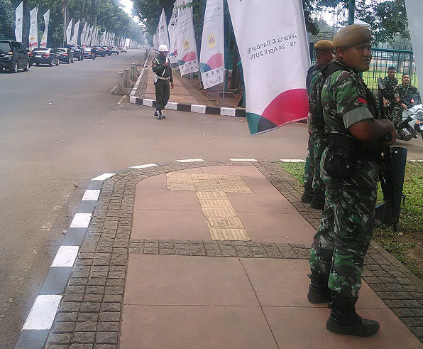 2100 TNI AD Arhanudse 6 Amankan KAA di Jakarta