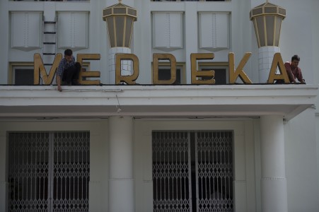 Persiapan Pembukaan KAA di Bandung