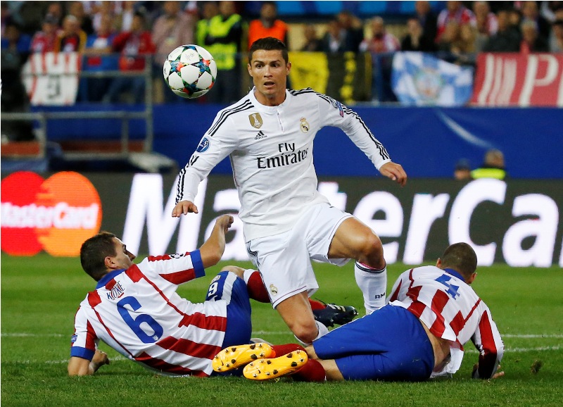 Aksi Cristiano Ronaldo Melawan Atletico Madrid