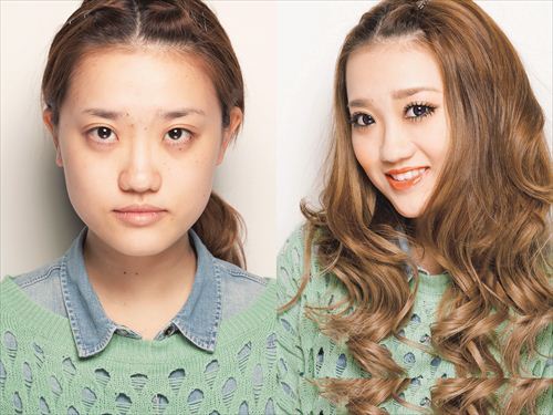 Wajah Gadis Jepang Sebelum dan Sesudah Make Up