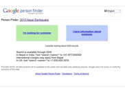 Google Person Finder Bantu Temukan Korban Bencana Alam