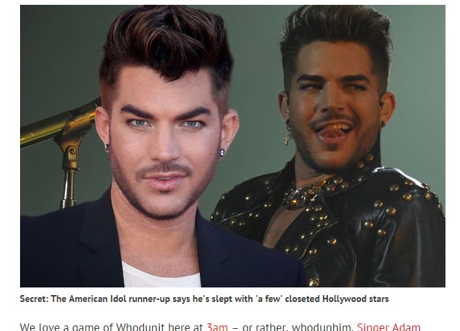 Adam  Lambert Akui Pernah Bercinta dengan Pria