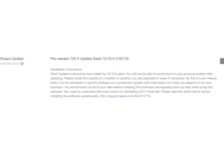 Yang Baru dari Pra Rilis OS X 10.10.4