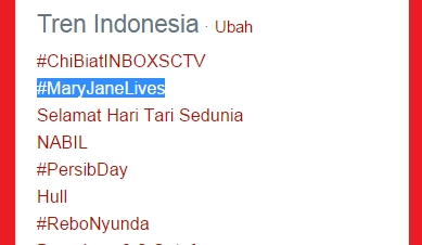 Rasa Syukur Netizen Lewat #MaryJaneLives