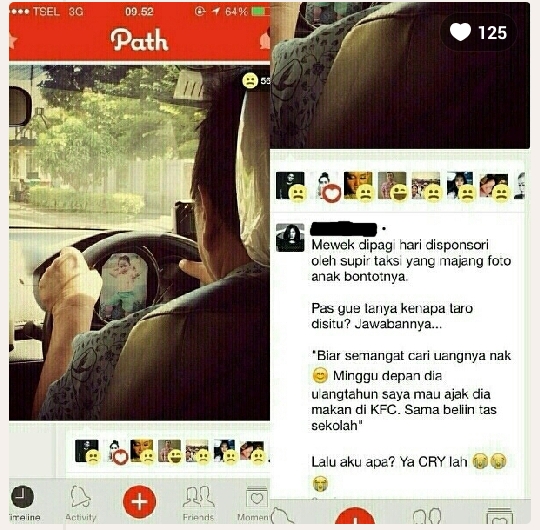 Kisah Haru Kegigihan Sopir Taksi Demi Kado Anak Bungsunya