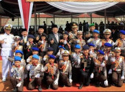 Polisi Cilik Lampung Ucapkan Selamat Hardiknas 