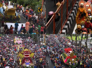 Parade Budaya dan Bunga di Surabaya