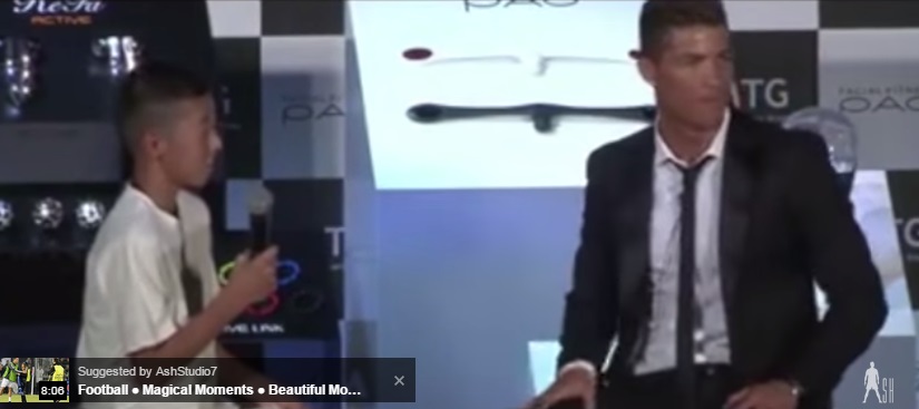 Bela Bocah Jepang, Cristiano Ronaldo 'Semprot' Penonton