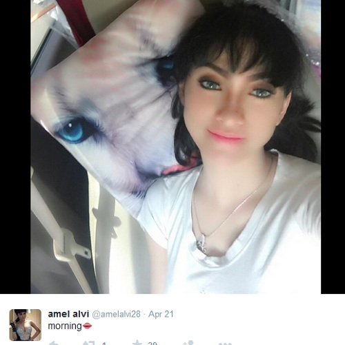 Berkicau di Twitter, Amel Alvi: Inisial AA Bukan Aku 