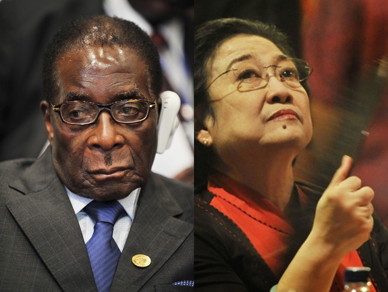 Foto Mesra Megawati dengan Presiden Zimbabwe Bikin Heboh Netizen