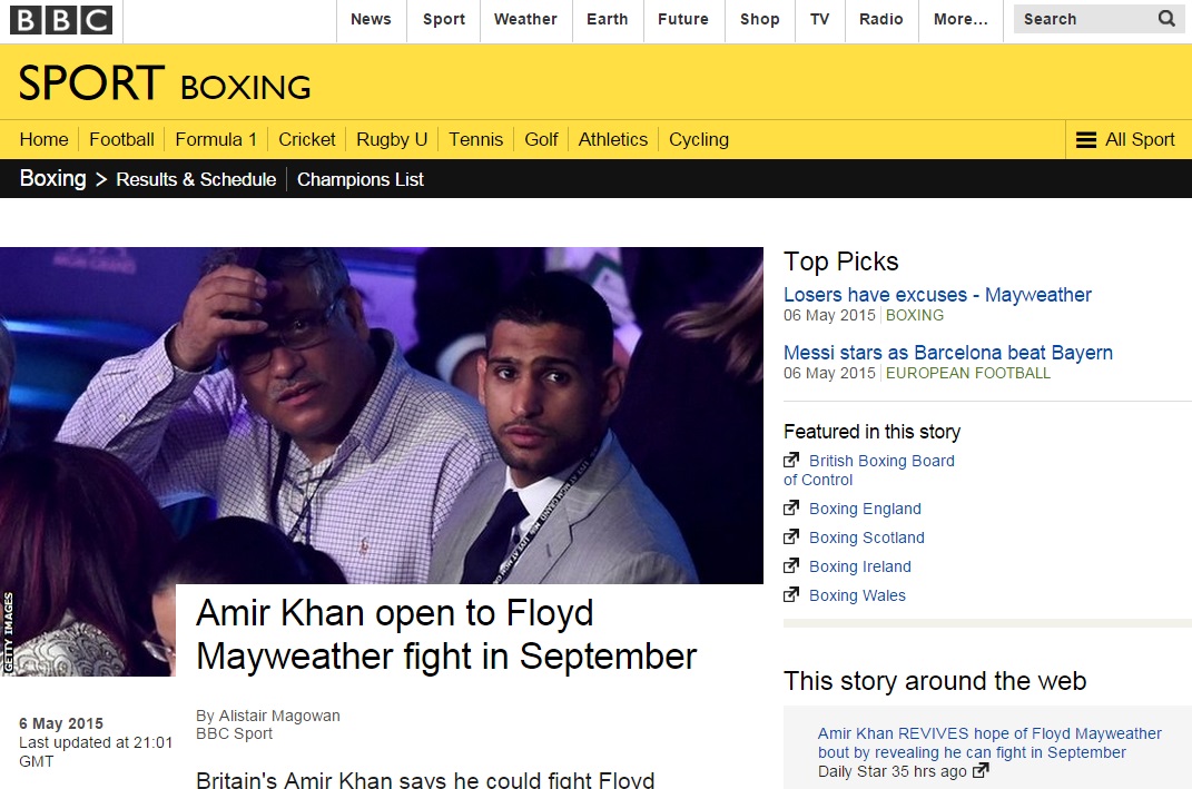 Usai Ramadan, Amir Khan Tantang Floyd Mayweather