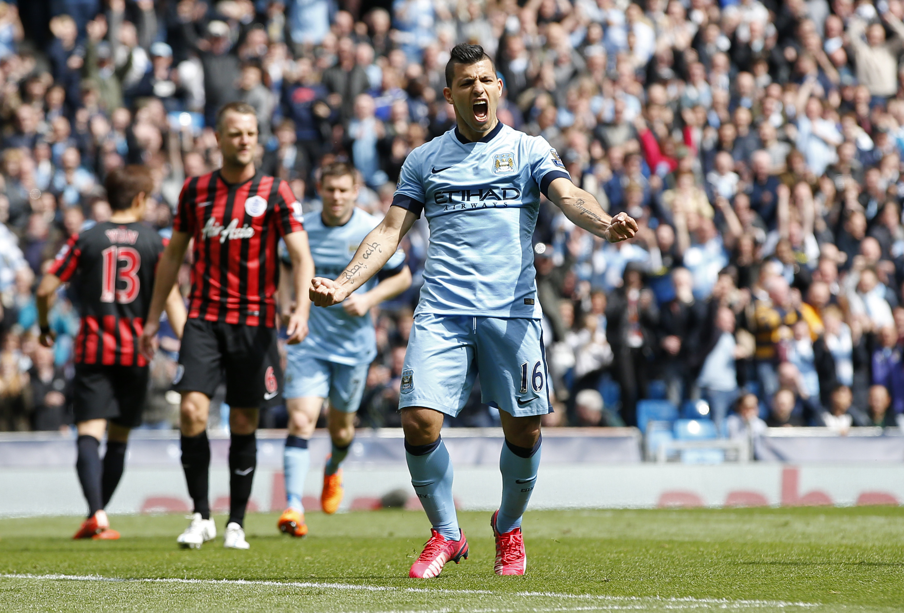 Manchester City Bobol QPR Setengah Lusin, Sergio Aguero Hattrick