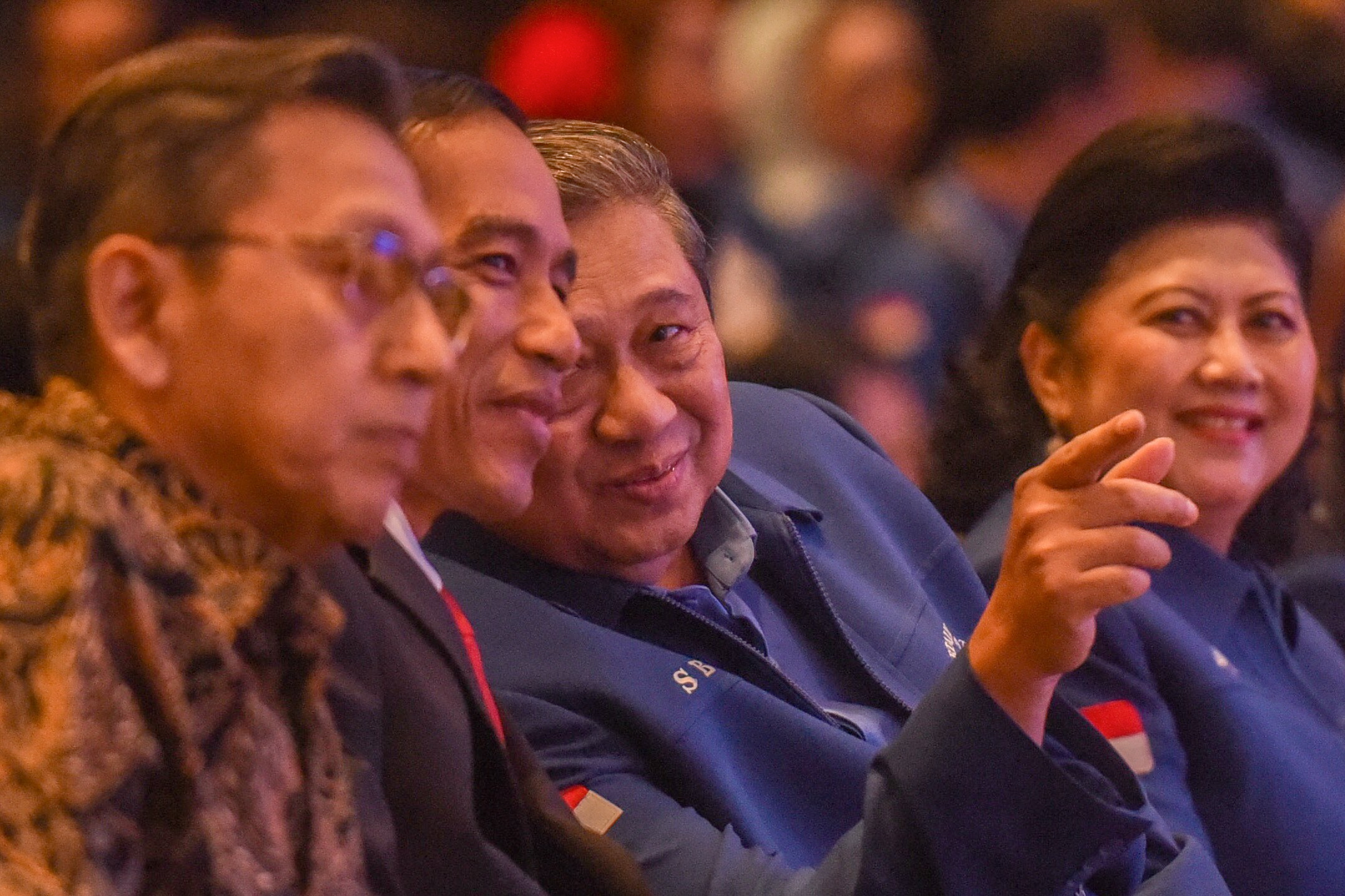 'Kemesraan' Jokowi-SBY di Kongres Demokrat 