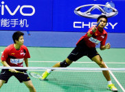 Aksi Tim Indonesia Bungkam Inggris di Piala Sudirman 2015