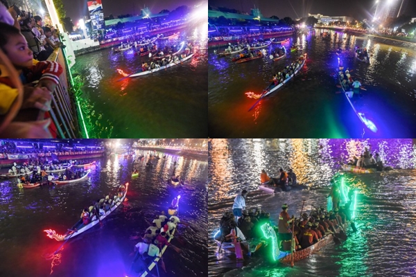 Kemeriahan Festival Kalimas di Surabaya