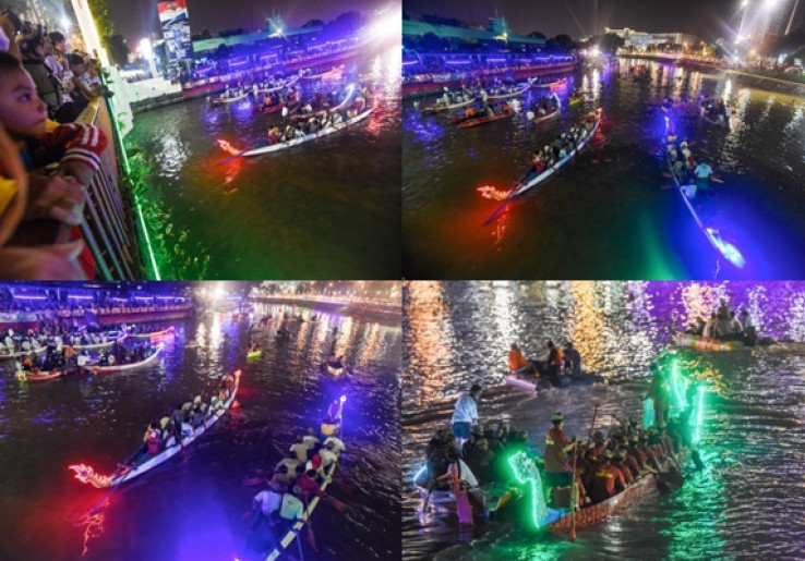 Kemeriahan Festival Kalimas di Surabaya
