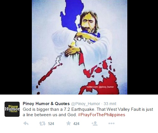 Filipina Diprediksi Gempa 7.2 SR,  #PrayForThePhilippines Jadi Trending Topik