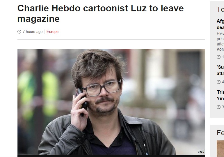 Kartunis Nabi Muhammad Hengkang dari Charlie Hebdo