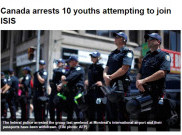 Polisi Kanada Tangkap 10 Pemuda yang Ingin Gabung ISIS