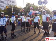 Tempat Rekreasi di Ibu Kota akan Dijaga Tim Sepatu Roda Polda Metro Jaya