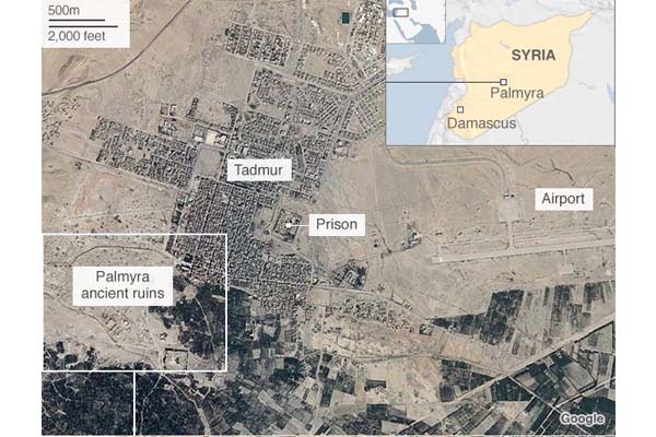 Kota Palmyra Dibombardir ISIS