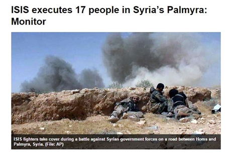 ISIS Eksekusi Mati 17 Orang di Kota Palmyra
