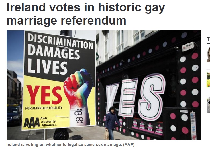Referendum Irlandia untuk Legalkan Pernikahan Kaum Homoseksual