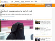 Belanda Larang Penggunaan Cadar