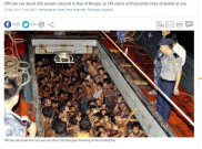 Akhirnya Angkatan laut Myanmar Selamatkan Kapal Pengungsi Rohingya
