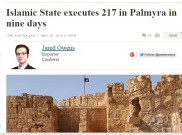Hanya 9 Hari ISIS Bunuh 217 Orang di Kota Palmyra