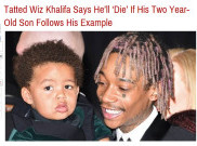Wiz Khalifa akan Mati Jika Anaknya Bertato