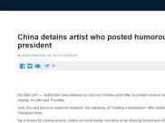 Permak Wajah Presiden Xi Jinping, Seniman Tiongkok Ditangkap
