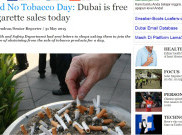 Hari Ini Dubai Setop Jual Rokok