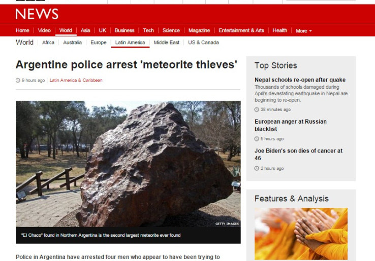 Pencuri Batu Meteor Ditangkap Polisi