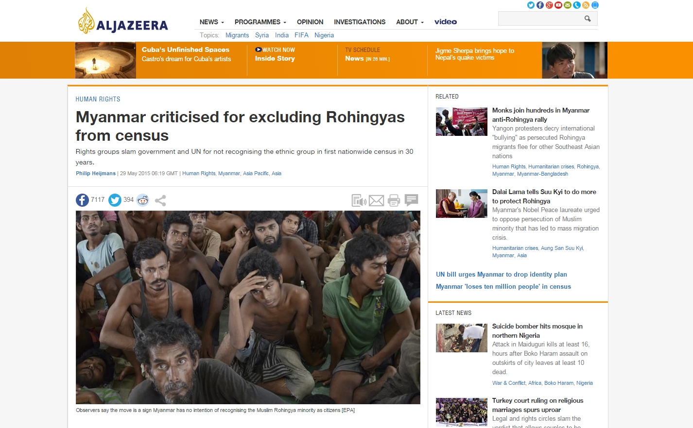 Myanmar Tak Akui Etnis Rohingya dalam Sensus Terbarunya